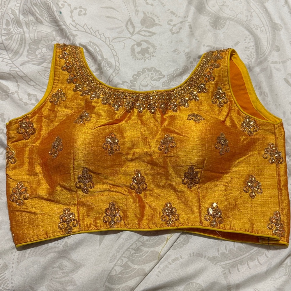 Embroidered Yellow Blouse